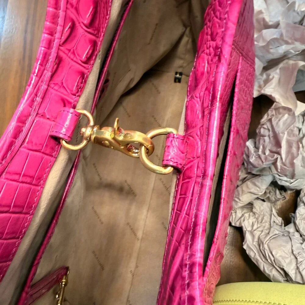 EUC Pink/Fuchsia Brahmin shopper tote. - Picture 4 of 14